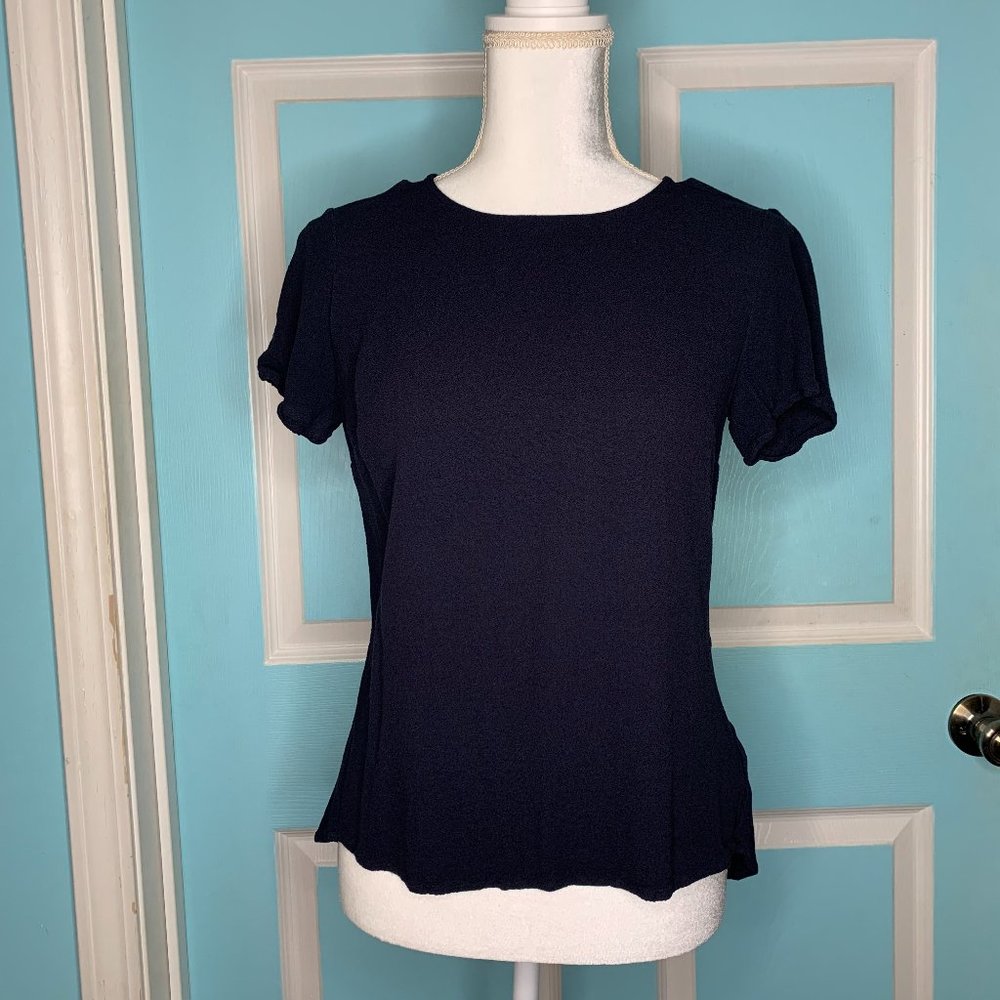 Michael Kors Blue Rayon Blouse Small